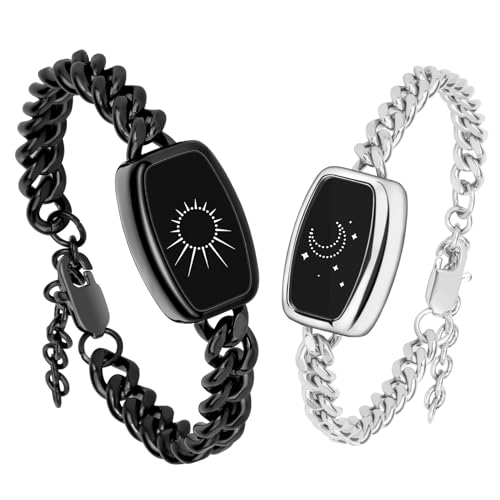 Fernliebe Touch Armbänder für Paare, Vibration & Lichter Smart Matching, Ideal für Fernbeziehungen, Jubiläen oder Feiertage Weihnachtsgeschenke Fernliebe Touch Armbänder für Paare, Vibration & Lichter Smart Matching, Ideal für Fernbeziehungen, Jubiläen oder Feiertage Weihnachtsgeschenke von Pulomi