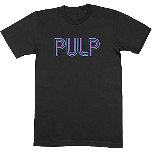 Pulp T Shirt Intro Band Logo Nue offiziell Herren Schwarz XL von Pulp