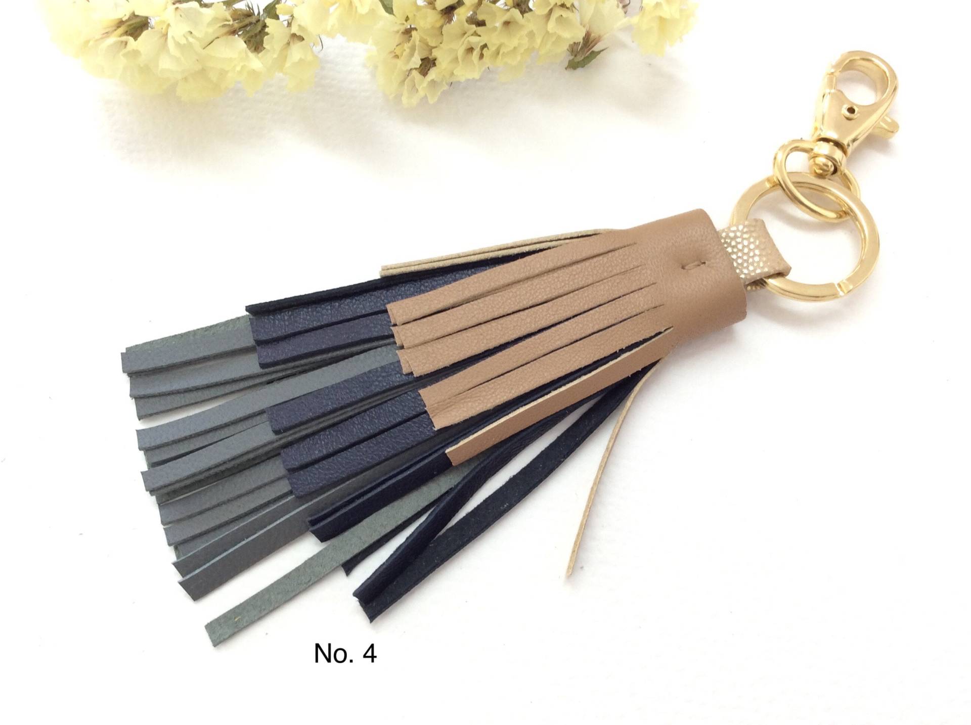 Handgefertigte Leder Quaste Schlüsselanhänger Geldbörse Charm Schlüsselanhänger von PulpoCreations