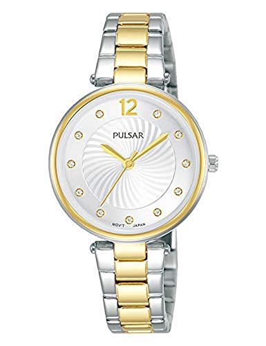 PULSAR Damen Analog Quarz Uhr mit Metall Armband PH8492X1 von Pulsar