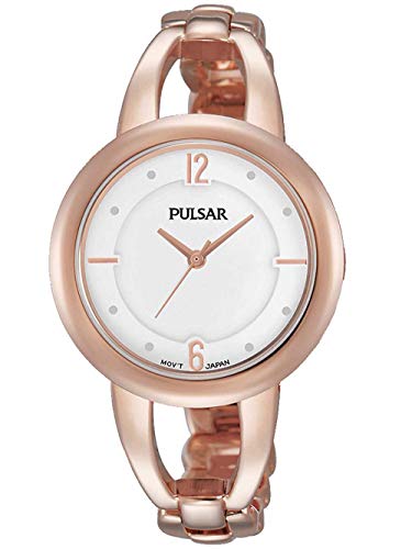 Pulsar Damen Analog Quarz Uhr mit Edelstahl beschichtet Armband PH8208X1 von Pulsar