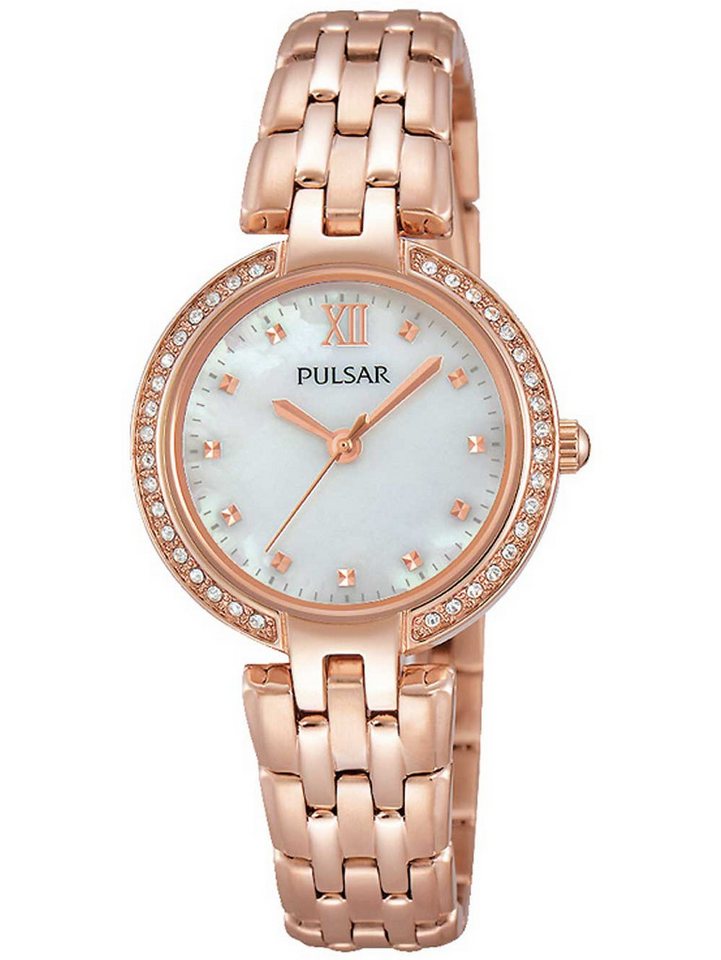 Pulsar Quarzuhr Pulsar PH8168X1 Damen mit Swarovski 28mm 3ATM von Pulsar