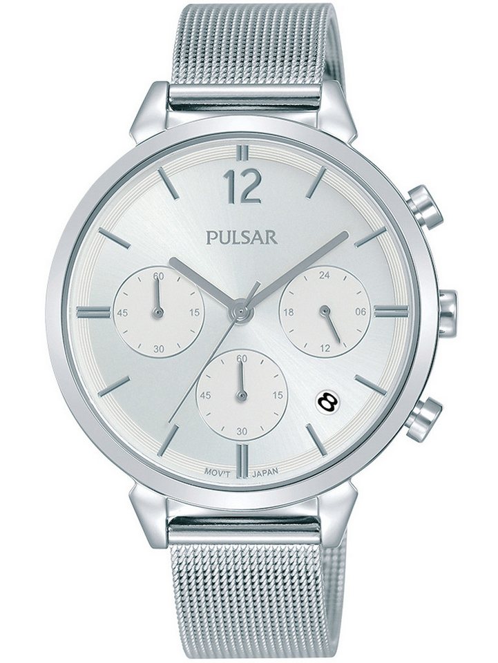 Pulsar Quarzuhr Pulsar PT3943X1 Chrono Damen 36mm 5ATM von Pulsar