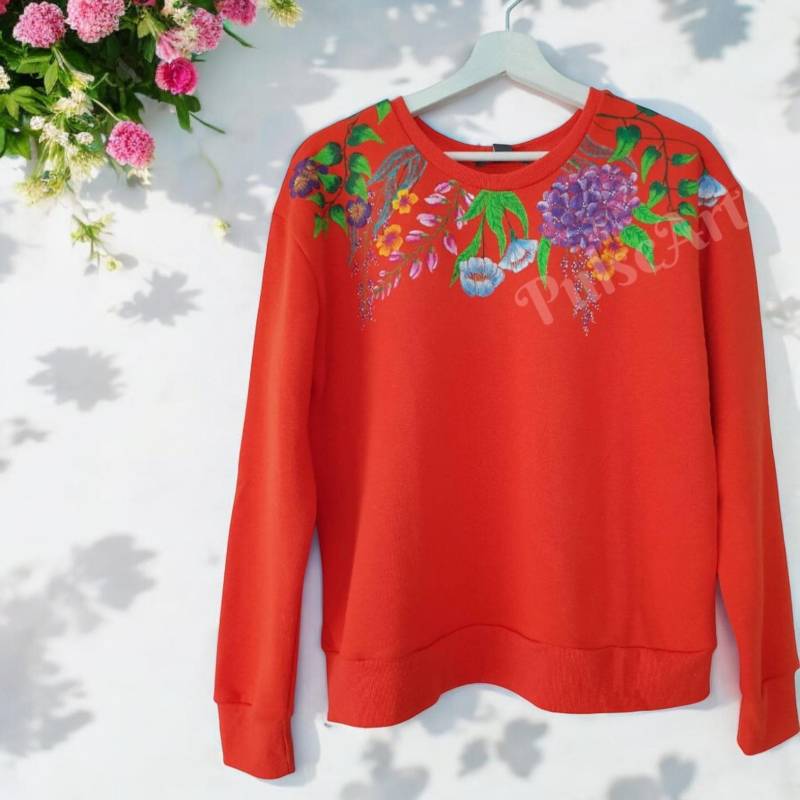 Handbemalte Pullover Weihnachtsgeschenk Personalisiertes Geschenk Für Sie Kleidung Auf Bestellung Handbemalte Pullover Weihnachtsgeschenk Personalisiertes Geschenk Für Sie Kleidung Auf Bestellung von PulseArts