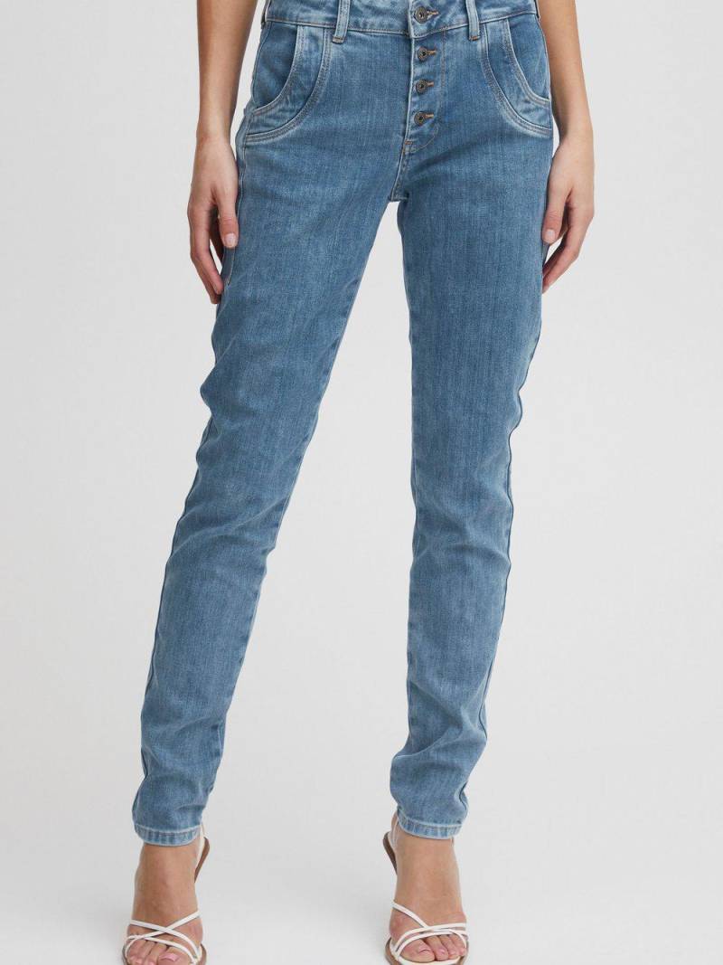 PULZ Jeans 5-Pocket-Jeans Damen Baumwolle, hellblau von Pulz Jeans