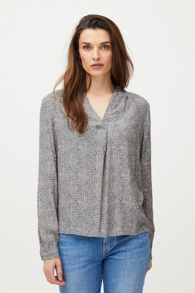 Pulz Jeans Langarmbluse PZGENE LS Blouse luftige Bluse mit Print von Pulz Jeans