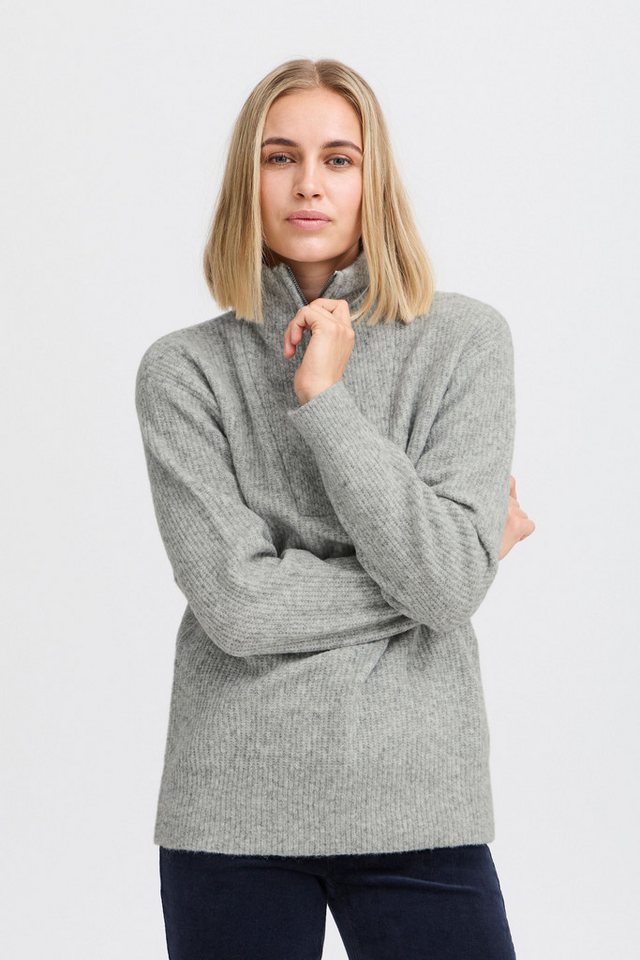 Pulz Jeans Strickpullover PZASTRA Zipper Roll Neck Pullover modischer Strickpullover von Pulz Jeans