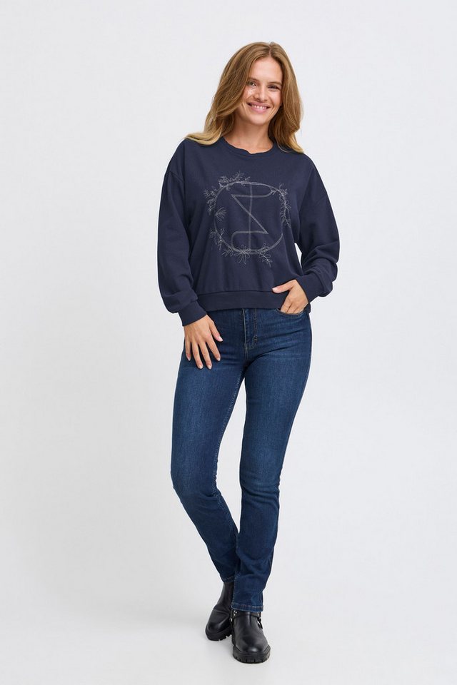 Pulz Jeans Sweatshirt Rundhalspullover von Pulz Jeans