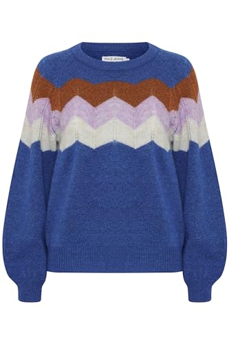 Pulz - PZMIMI Pullover - Pullover - 50207558, Größe:S, Farbe:Surf The Web Melange (1939521) von PULZ JEANS