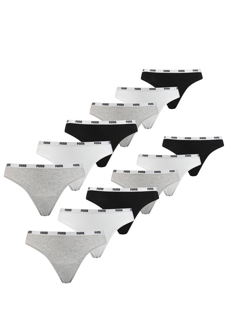 12er Pack Puma Women String Damen Slip Unterwäsche 701218849 von Puma