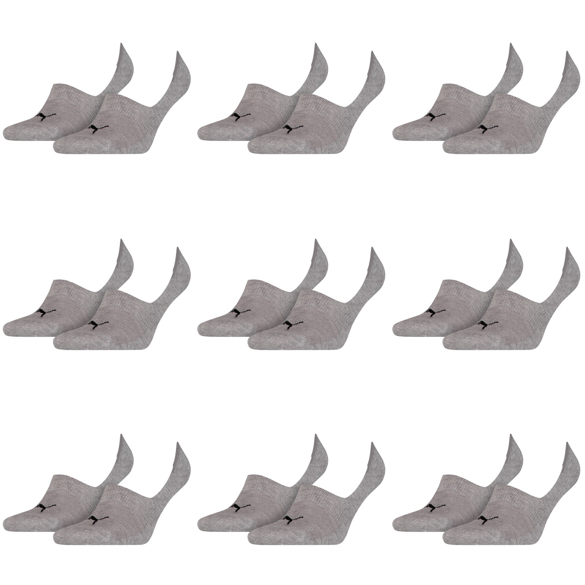 18 Paar Puma Socken Footie Sportsocken Invisible Gr. 35 - 46 Unisex von Puma