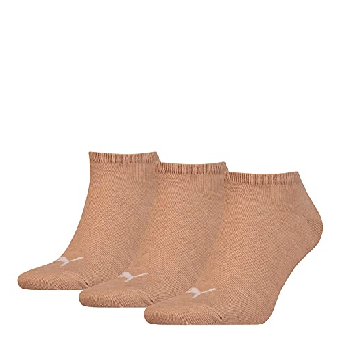 PUMA 3 Paar Sneaker Invisible Socken Gr. 35-49 Unisex für Damen Herren Füßlinge, Farbe:050 - beige mélange, Socken & Strümpfe:47-49 von PUMA