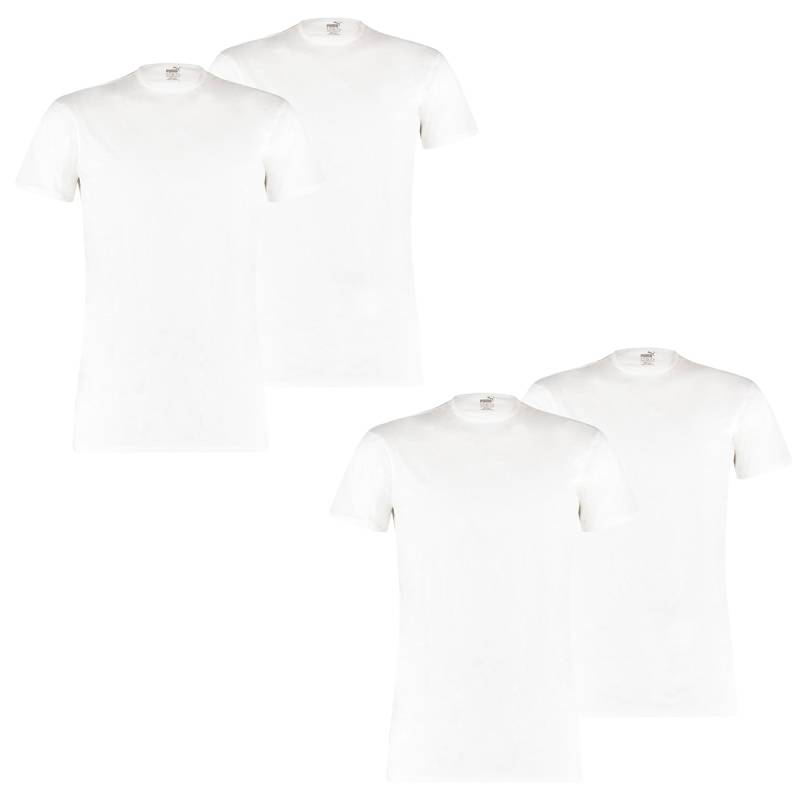 4 er Pack Puma Basic Crew T-Shirt Men Herren Unterhemd Rundhals von Puma