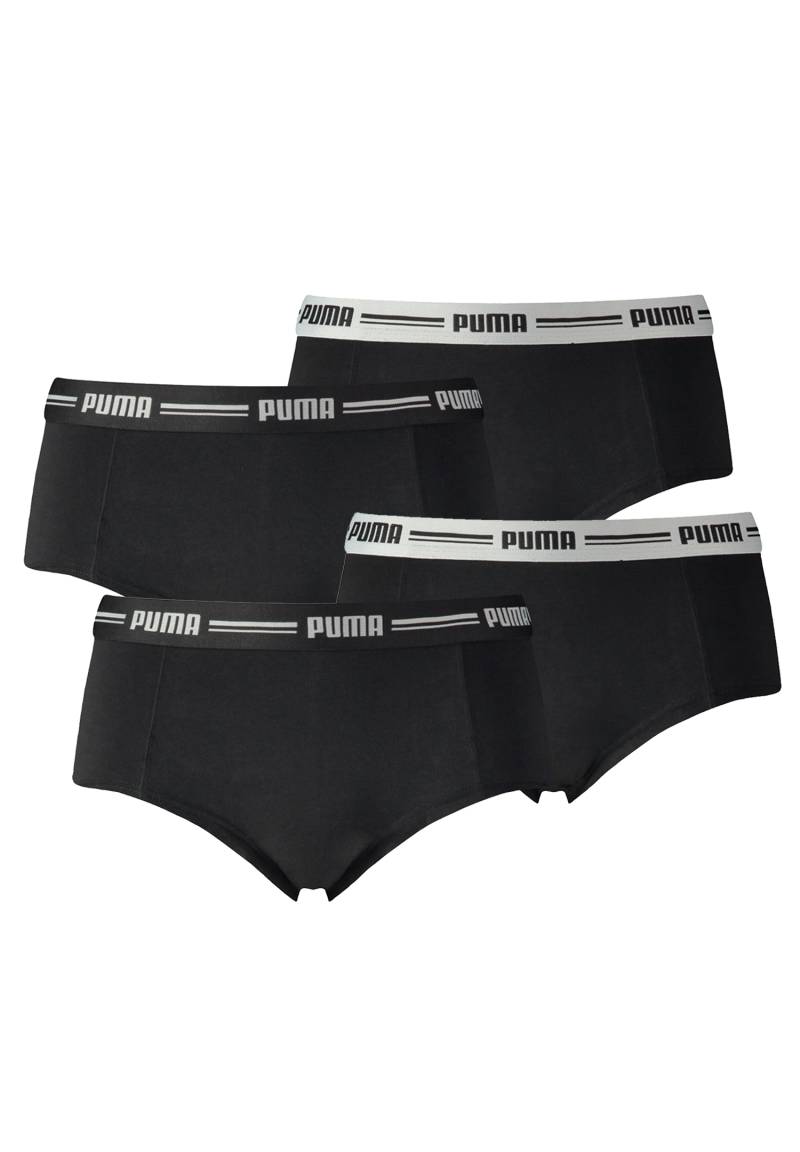 4er Pack Puma Iconic Mini Short Damen Panty Slip Shorty Unterwäsche Unterhose von Puma