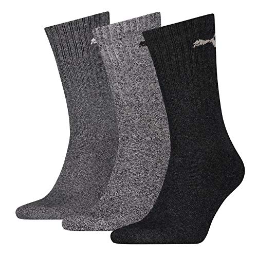 PUMA 6 Paar Unisex Crew Socks Socken Sportsocken MIT FROTTEESOHLE (anthrazit/grey, 39-42) von PUMA