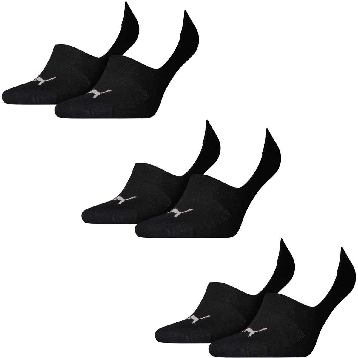 6 Paar Puma Socken Footie Sportsocken Invisible Gr. 35 - 46 Unisex von Puma