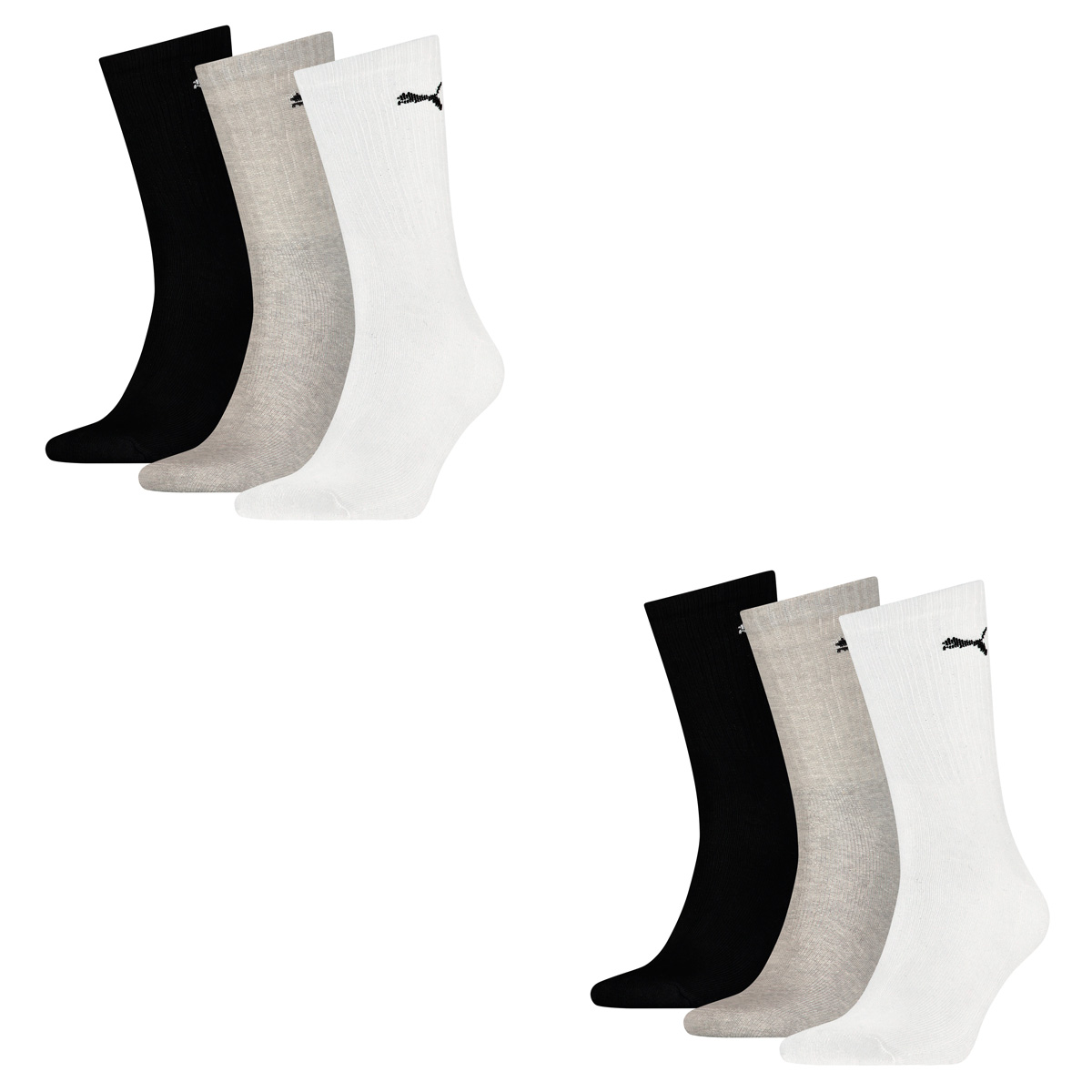 6 Paar Puma Sportsocken Tennis Socken Gr. 35 - 49 Unisex für sie und ihn von Puma