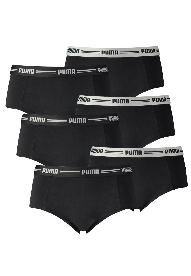 6er Pack Puma Iconic Mini Short Damen Panty Slip Shorty Unterwäsche Unterhose von Puma