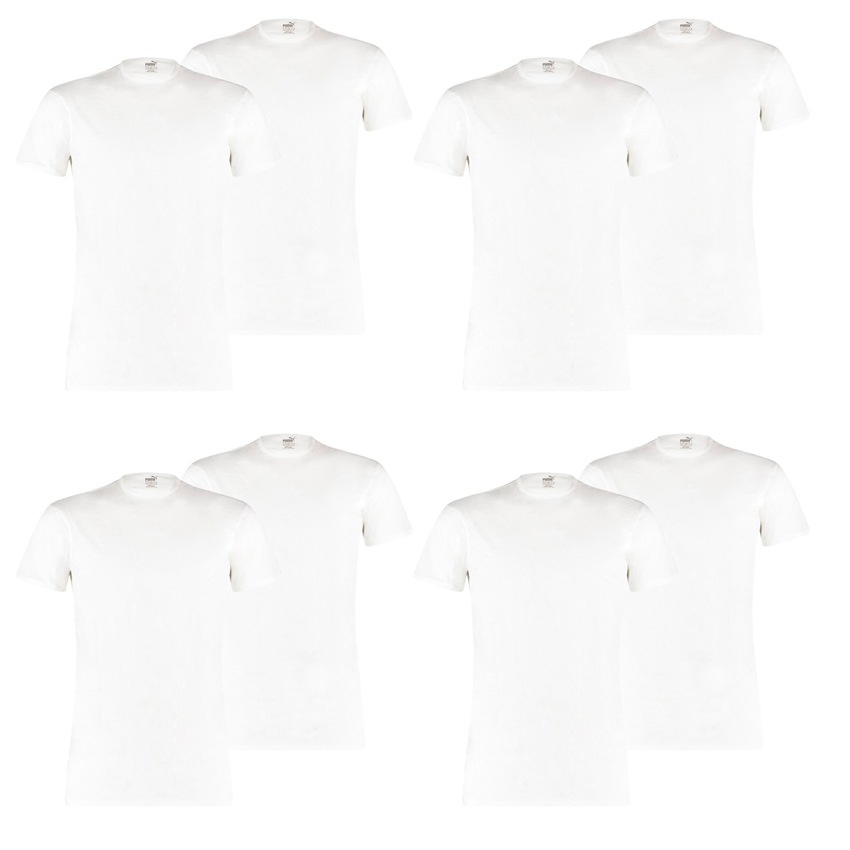 8 er Pack Puma Basic Crew T-Shirt Men Herren Unterhemd Rundhals von Puma