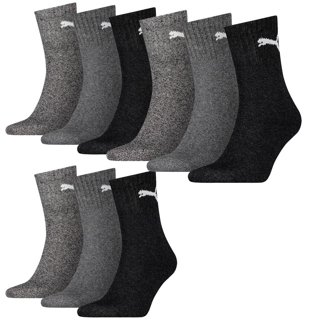 9 Paar Puma Socken Short Crew Sportsocken Tennis Socken Gr. 35 - 49 Unisex von Puma