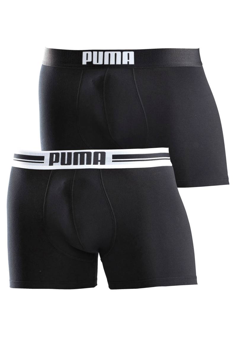 PUMA Boxer "PUMA MEN EVERYDAY PLACED LOGO BOXERS 2P" Packung, 2er-Pack, mit Logo Webbund von Puma