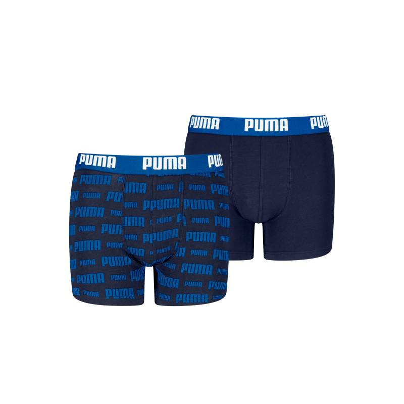 PUMA Boxershorts "PUMA BOYS EVERYDAY LOGO PRINT BOXERS 2P", 2er Packer Packung, mit breitem Logobund von Puma