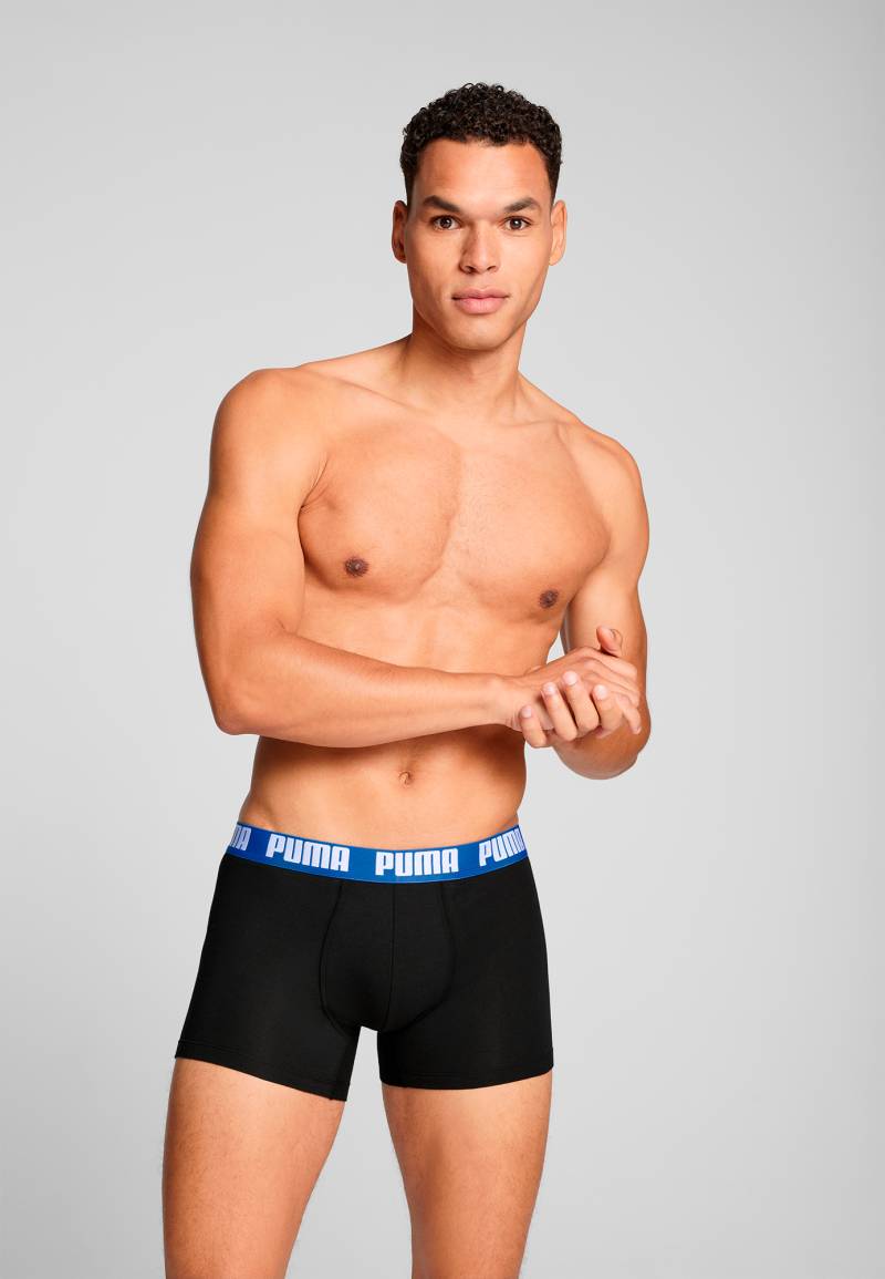 PUMA Boxershorts "PUMA MEN EVERYDAY BASIC BOXERS 2P", (2er Pack), mit Logobund von Puma