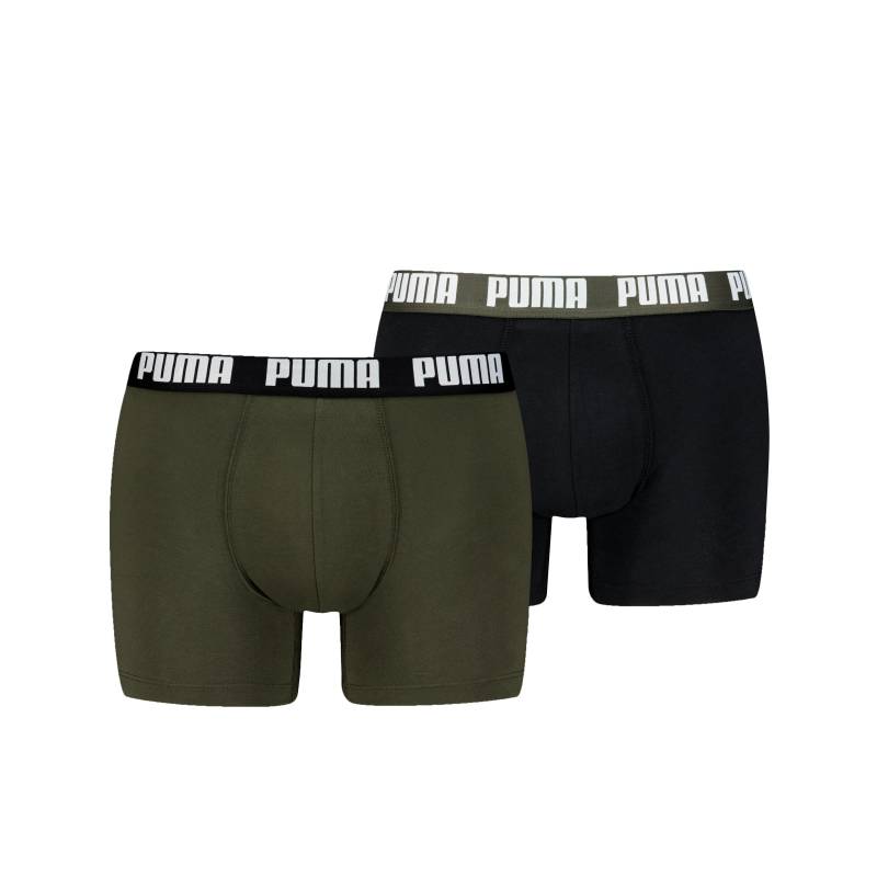 PUMA Boxershorts "PUMA MEN EVERYDAY BASIC BOXERS 2P", (2er Pack), mit Logobund von Puma