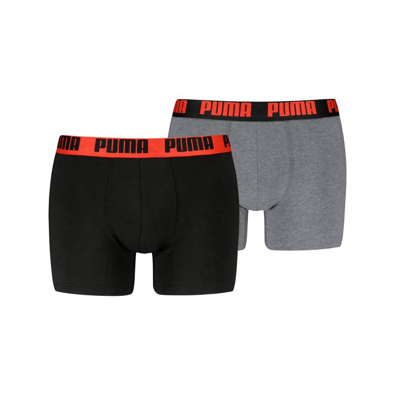PUMA Boxershorts "PUMA MEN EVERYDAY BASIC BOXERS 2P", (2er Pack), mit Logobund von Puma
