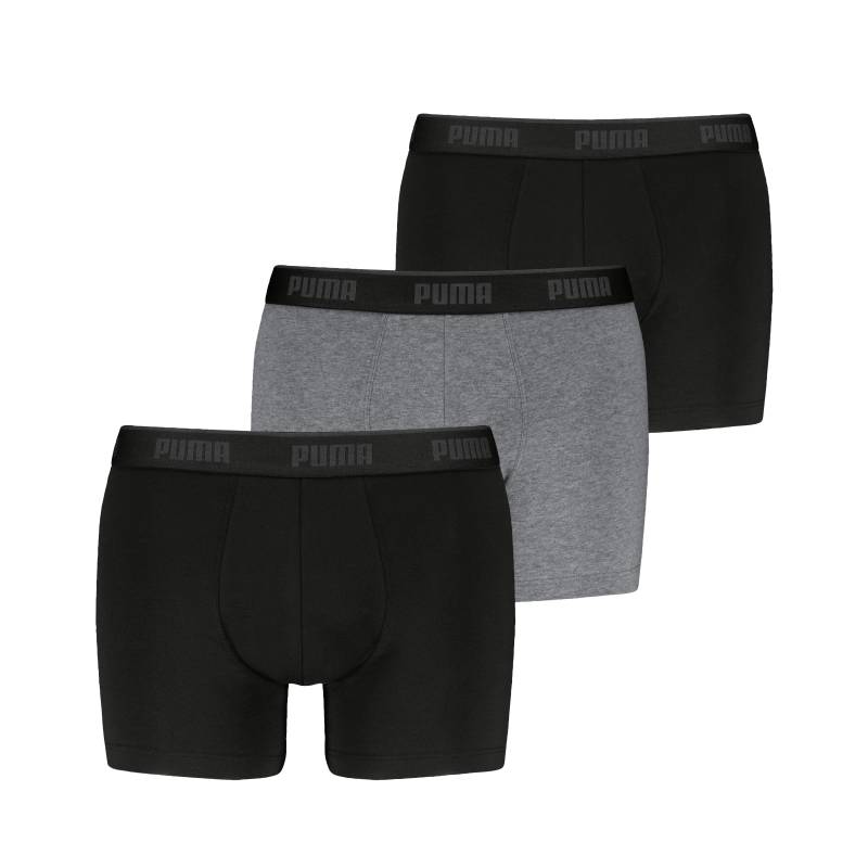 PUMA Boxershorts "PUMA MEN EVERYDAY BASIC BOXERS 3P", Komfortabler elastischer Logobund von Puma