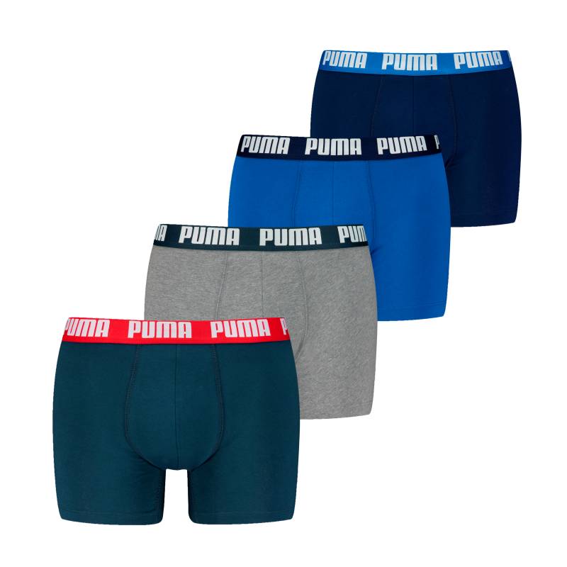 PUMA Boxershorts "PUMA MEN EVERYDAY BOXER 4P ECOM" Packung, 4er Pack, mit breitem Logo-Webbund von Puma