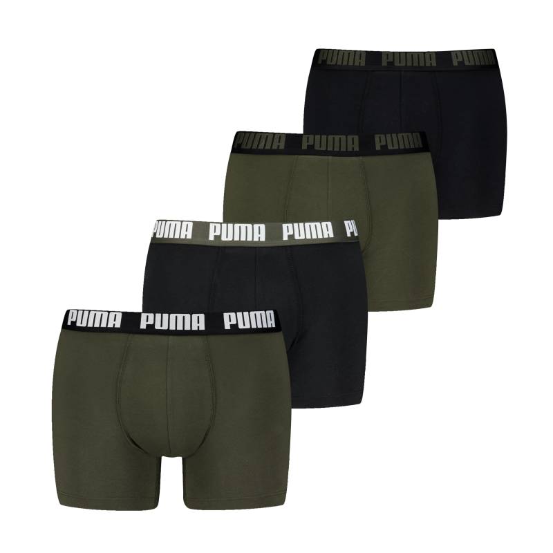 PUMA Boxershorts "PUMA MEN EVERYDAY BOXER 4P ECOM" Packung, 4er Pack, mit breitem Logo-Webbund von Puma