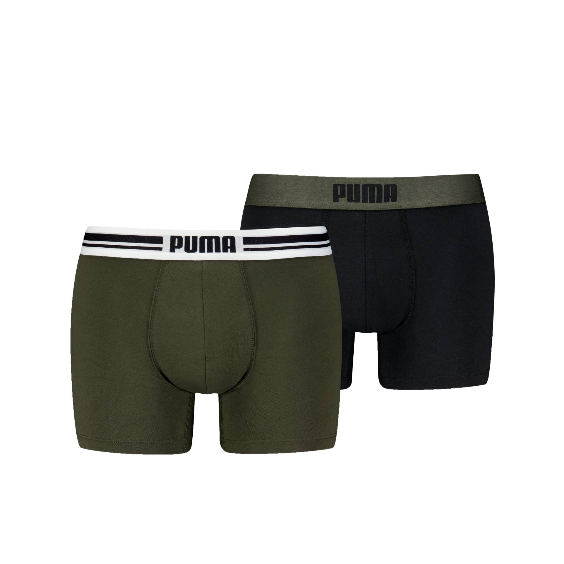 PUMA Boxershorts "PUMA MEN EVERYDAY PLACED LOGO BOXERS 2P", (2er Pack), mit elastischem Logobund von Puma