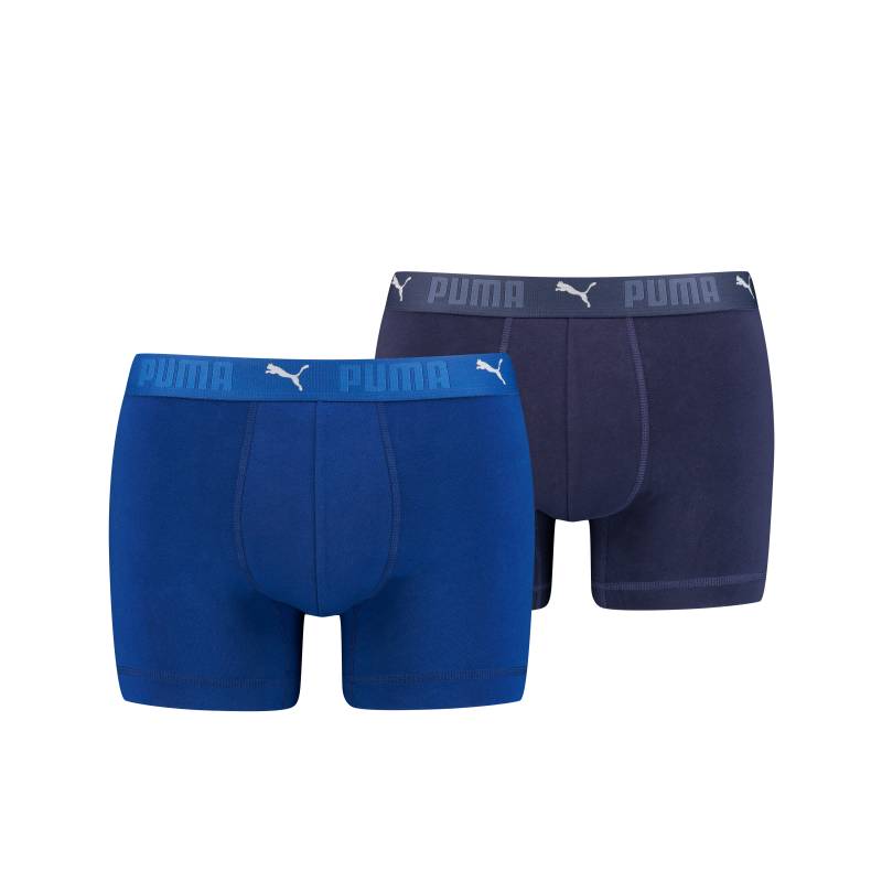 PUMA Boxershorts "PUMA MEN SPORT COTTON BOXERS 2P" Packung, 2er Pack, mit Markenschriftzug im Bund von Puma