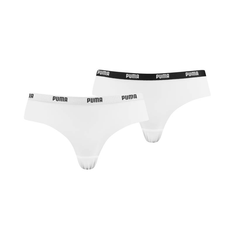 PUMA Brasilslip "PUMA WOMEN MICROFIBER BRAZILIAN 2P HANG", (2er Pack), Mit elastischem Soft-Touch-Logobund von Puma
