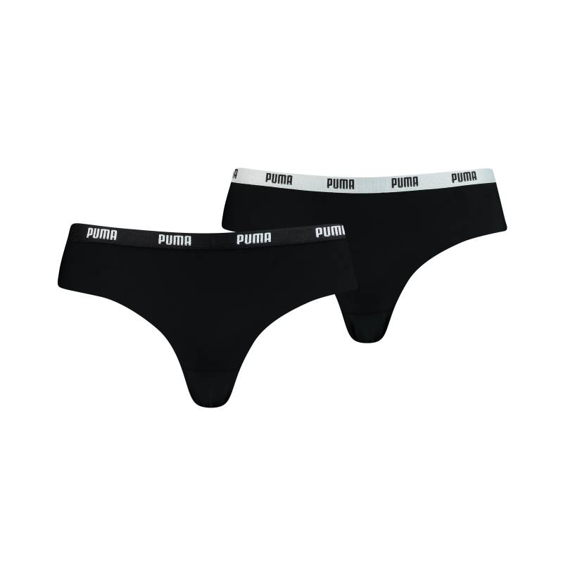 PUMA Brasilslip "PUMA WOMEN MICROFIBER BRAZILIAN 2P HANG", (2er Pack), Mit Soft-Touch-Bund von Puma