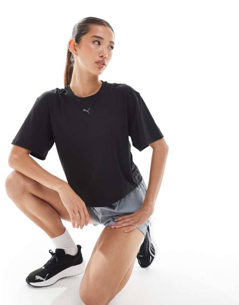 PUMA - Cloudspun - Locker geschnittenes T-Shirt in Schwarz von Puma