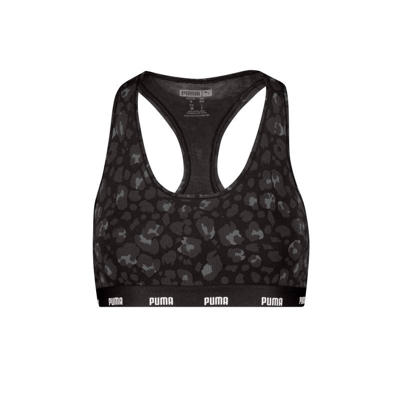 PUMA Crop-Top "WOMEN PRINTED RACER BACK TOP" 1er Pack, Animal-Design, Logoschriftzug, Rundhalsausschnitt von Puma