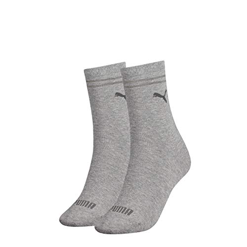 PUMA Damen New Casual Socken Classic 6er Pack, Größe:35-38, Farbe:Grey Melange (032) von PUMA