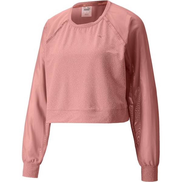 PUMA Damen Sweatshirt Crystalline Knit Mesh Long von Puma