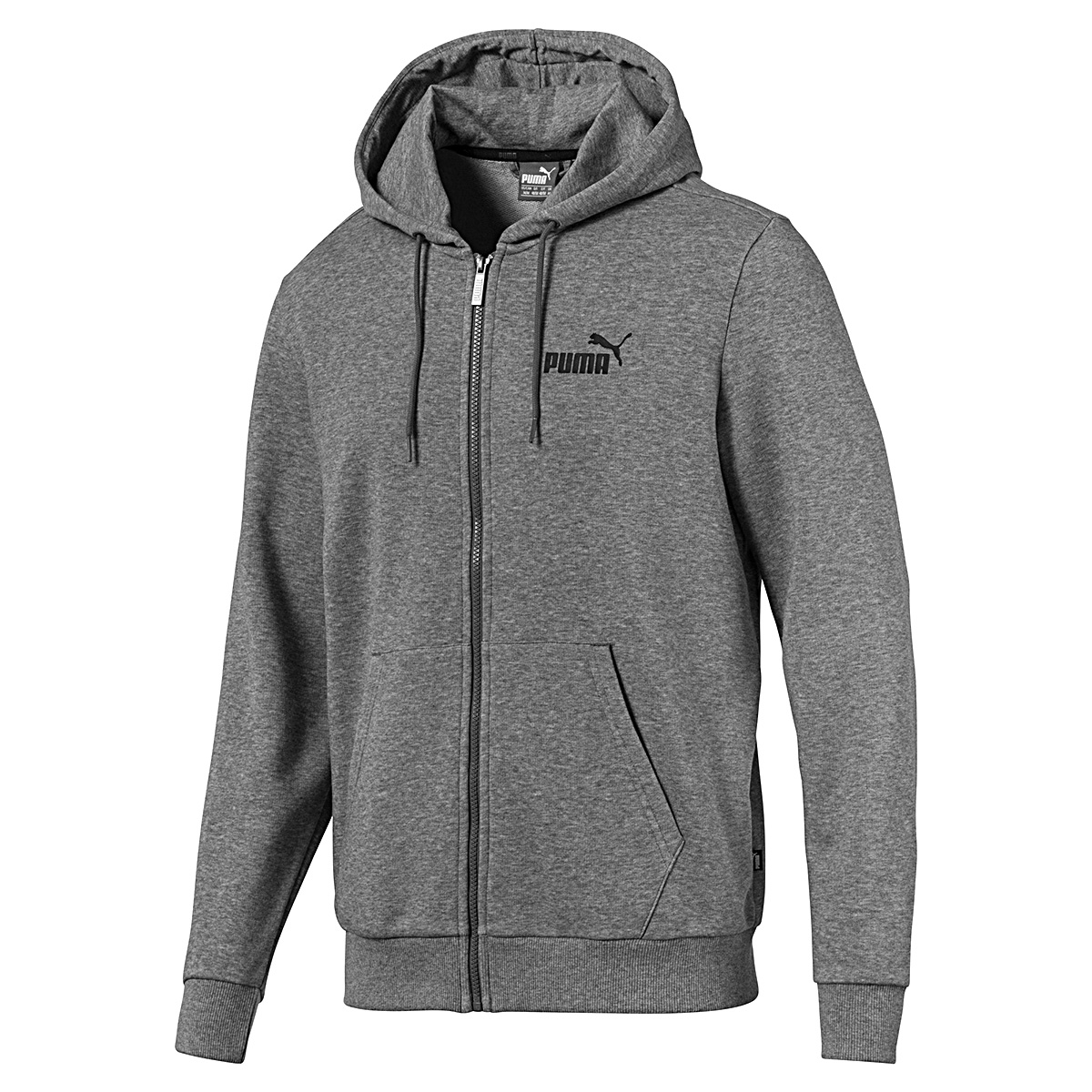 PUMA ESS FZ Hoody TR Herren Sweatshirt Kapuzenpullover Full Zip grau 851767 03 von Puma