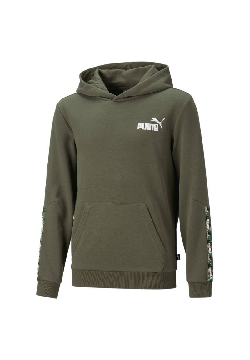 PUMA Ess Tape Camo Hoody Kinder Sweatshirt Kapuzenpullover grün 673235 von Puma