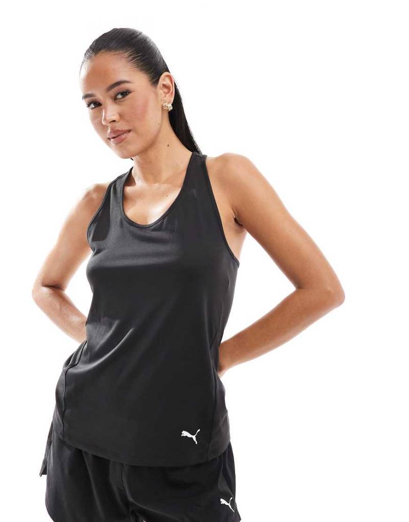 PUMA - Essential - Tanktop in Schwarz mit Ringerrücken von Puma