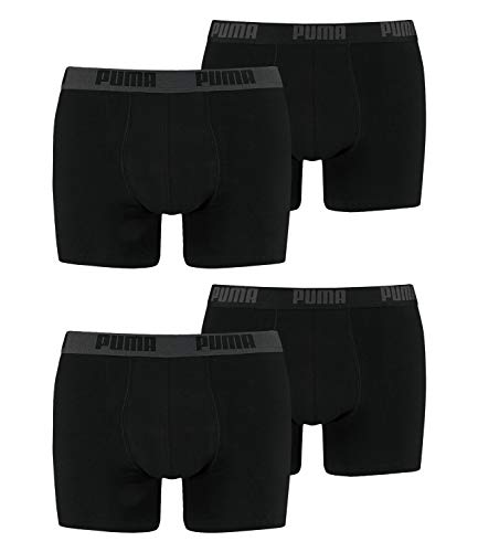 PUMA Herren Basic Boxer Unterwäsche, Black, L von Puma