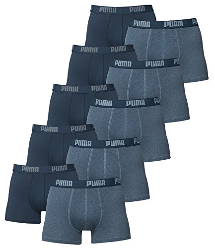 PUMA Herren Boxershorts Unterhosen 521015001 10er Pack, Artikel:-162 Denim, Herren Unterwäsche und Badehose Amazon:M von PUMA