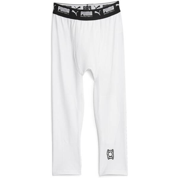 PUMA Herren Caprihose Hoops Team 3/4 Tight Basel von Puma