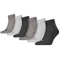PUMA Herren Damen UNISEX QUARTER PLAIN ECOM 6er Pack von Puma