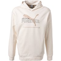 PUMA Herren Hoodie beige Baumwolle von Puma