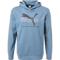 PUMA Herren Hoodie blau Baumwolle von Puma