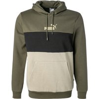 PUMA Herren Hoodie grün Baumwolle von Puma